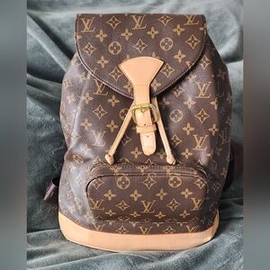 Louis Vuitton Tan and Brown Monogram Backpack